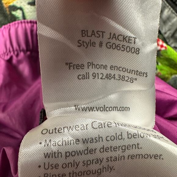 Volcom Nimbus Snowboard Ski Green White Black Blast Jacket Men XL Hooded G065008 - Picture 9 of 16